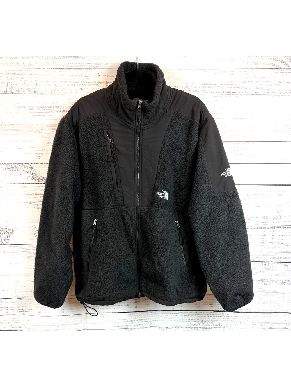 THE NORTH FACE mens black Denali fleece full zip vintage Y2K jacket size XL